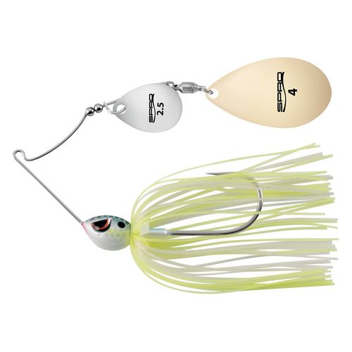 Spro Essential Series Thumper Colorado Indiana Blades - SpinnersSproChartreuse White3/8 OzBass651583152985FishAndSave