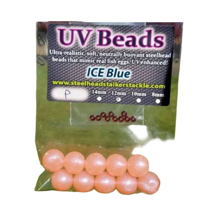 Steelhead Stalkers Soft Beads 10MM (Ice Blue) Peach - PlasticsUV BeadsFreshwater852821008426FishAndSave