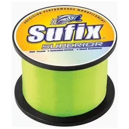 Suffix Superior Monofilament 40Lb 370 Yds 1/4 Oz Spool Hi - Vis Yellow - Line/LeaderSufixFreshwater024777062405FishAndSave