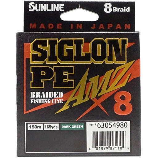 Sunline Siglon PE AMZ X8 Braid 165yds 60Lb Dark Green - Line/LeaderSunlineBass881879091128FishAndSave