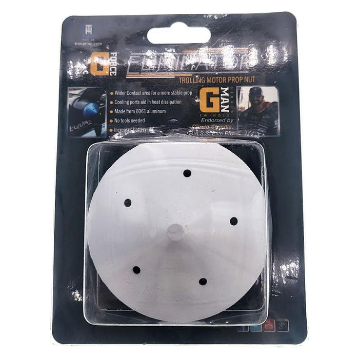 T - H Marine G - Force ELIMINATOR Trolling Motor Prop Nut Bright White - TrollingTH MarineNew Arrival733572209648FishAndSave