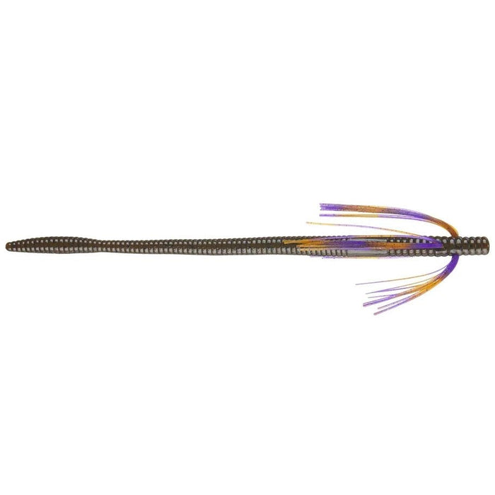 Tightlines UV Whisker Finesse Worm 6" Qty 5 - PlasticsTightlines UvGreen Pumpkin W/ PB&JBass704433202283FishAndSave