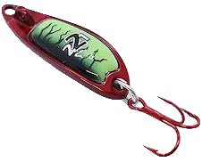 Venom Rattling 221 Flutter Spoon Qty 1 - SpoonsVenomRed/Green Glow3/64 OzFreshwater850109007918FishAndSave