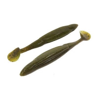 V&M Thunder Shad 5" Qty 8 Green Pumpkin Watermelon Seed - PlasticsV&MBass769917272053FishAndSave