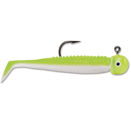 VMC Boot Tail Jig 1/32 Oz Qty 2 Chartreuse Pearl - JigsVMCFreshwater043193126317FishAndSave