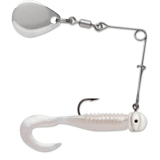 VMC Curl Tail Spinnerbait 4, 1/16 Oz Qty 1 - SpinnersVMCPearl WhiteFreshwater043193130710FishAndSave