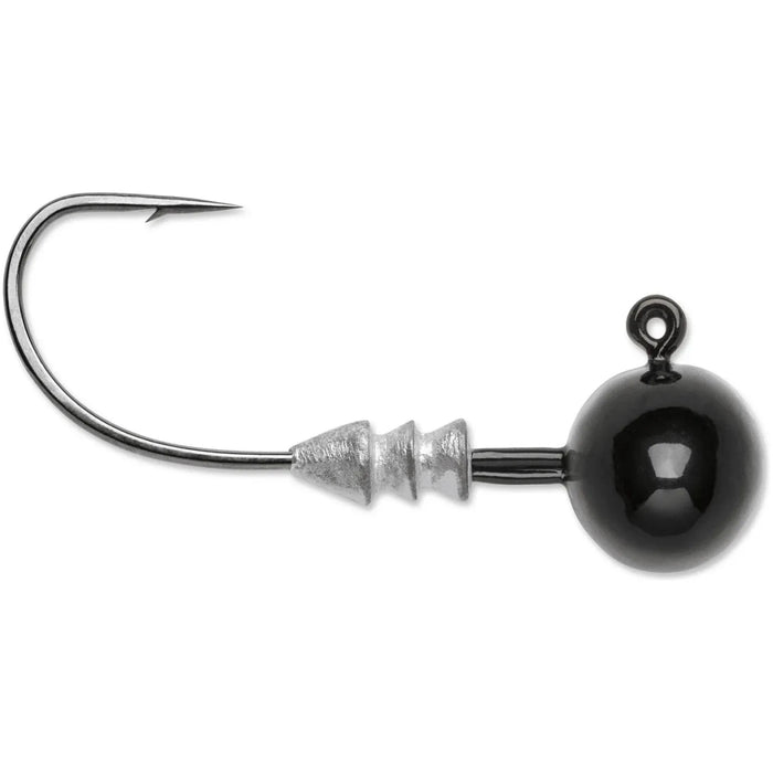 VMC Finesse Football Jigs Qty 4 Black - JigsVmc1/8 OzBass043193156581FishAndSave