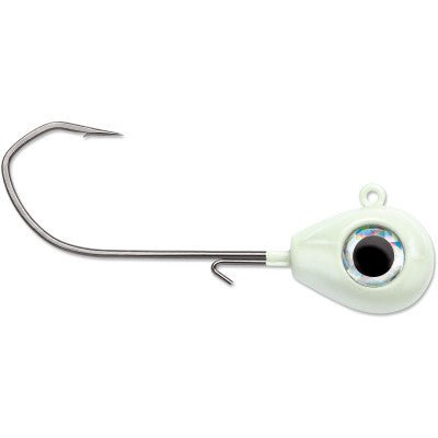 VMC Sleek JIghead 1/4 Oz Qty 4 - JigsVmcGlowBass043193144137FishAndSave