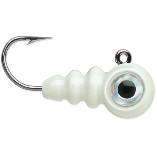 VMC Tungsten Larv Eye Jig 1/16 Oz Qty 2 Glow - JigsVmcBass043193152248FishAndSave