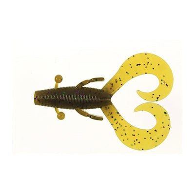 Yamamoto Cowboy 3.75" Qty 7 - PlasticsGary YamamotoGreen Pumpkin W/ Large Green & Purple FlakeBass783670165933FishAndSave