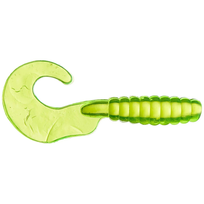 Yum Grub 1.5" Qty 20 - PlasticsYumChartreuseFreshwater719339104562FishAndSave