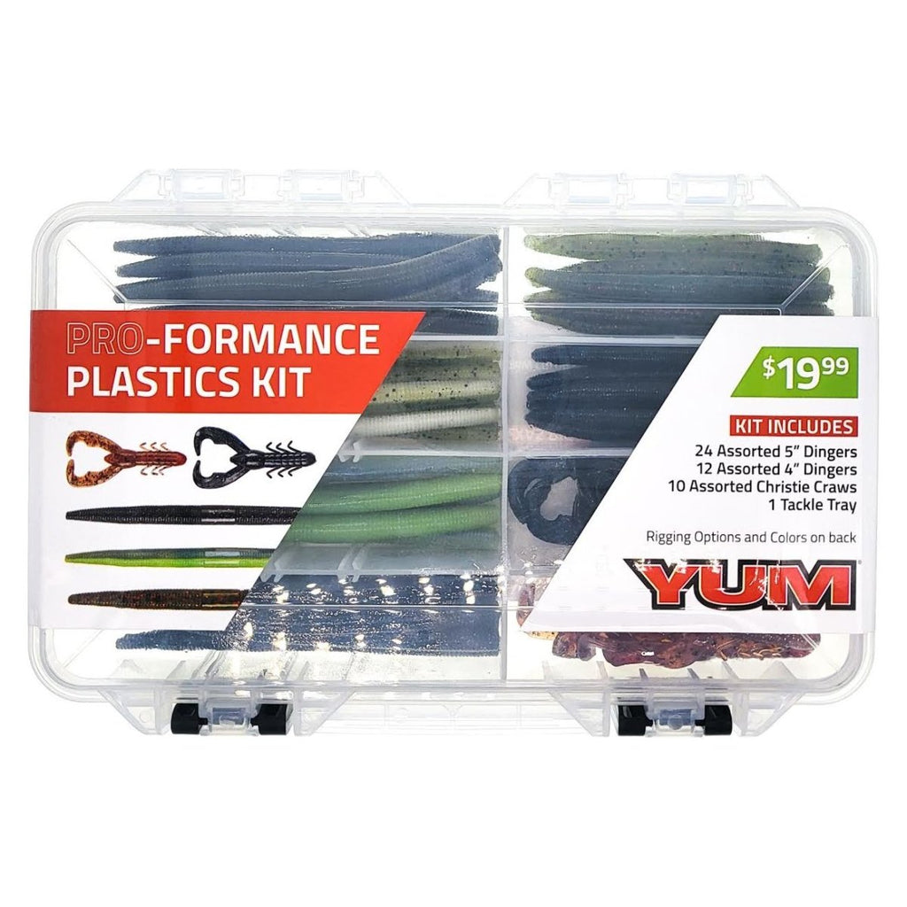 12 inch plastic fishing lure trays Yum Pro-Formance Plastic Kit Qty 46