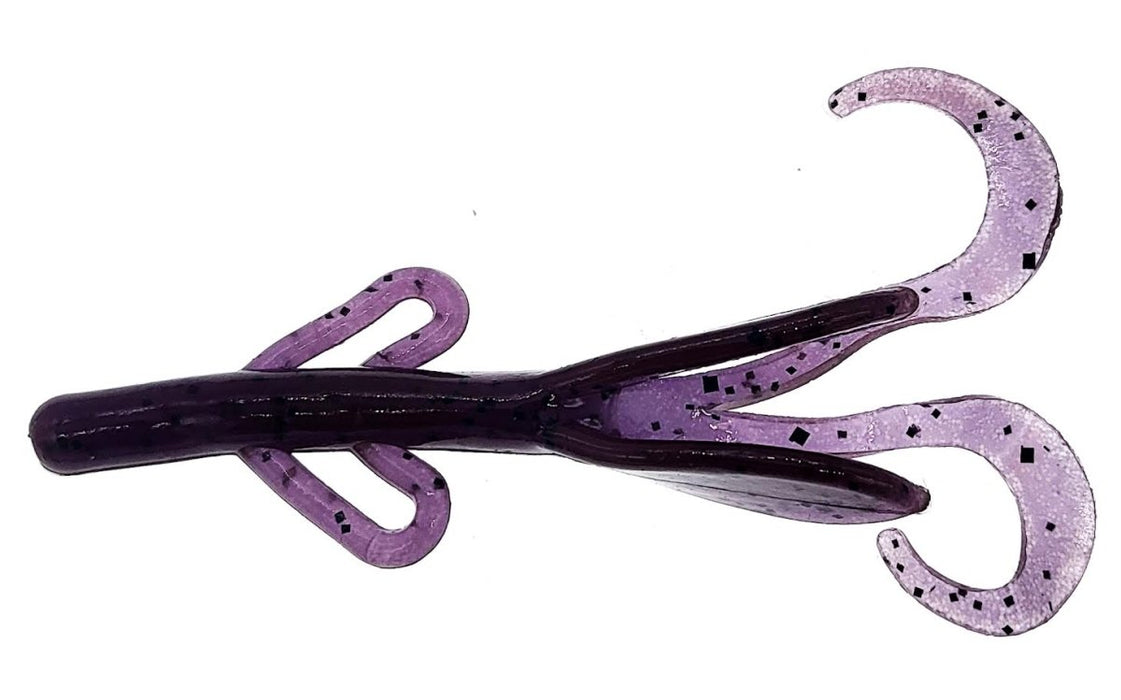 Zoom Baby Brush Craw 4" Qty 12 - PlasticsZoomPurple PumpkinBass751981192399FishAndSave