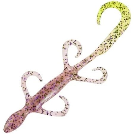 Zoom Lizard 6" Qty 9 - PlasticsZoomCotton Candy ChartreuseBass751981002247FishAndSave