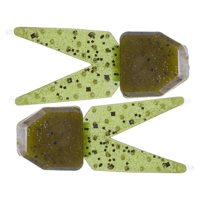 Zoom Small Salty Chunk Trailer 2 - 1/2" Qty 5 - PlasticsZoomGreen PumpkinBass751981027257FishAndSave