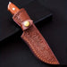 1pc Damascus Steel Outdoor Survival Knife with Sheath - FishAndSave