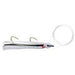 Danielson Squid Rigged 4.5" White/Black St/Silver Glitter Qty 1 - FishAndSave