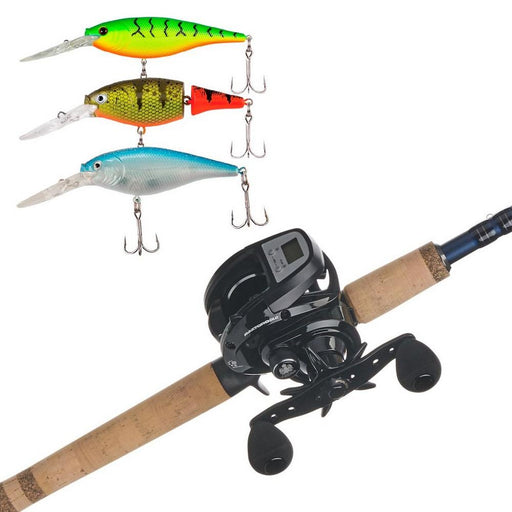 Abu Garcia Max Digital Line Counter Fenwick Eagle Trolling Combo w