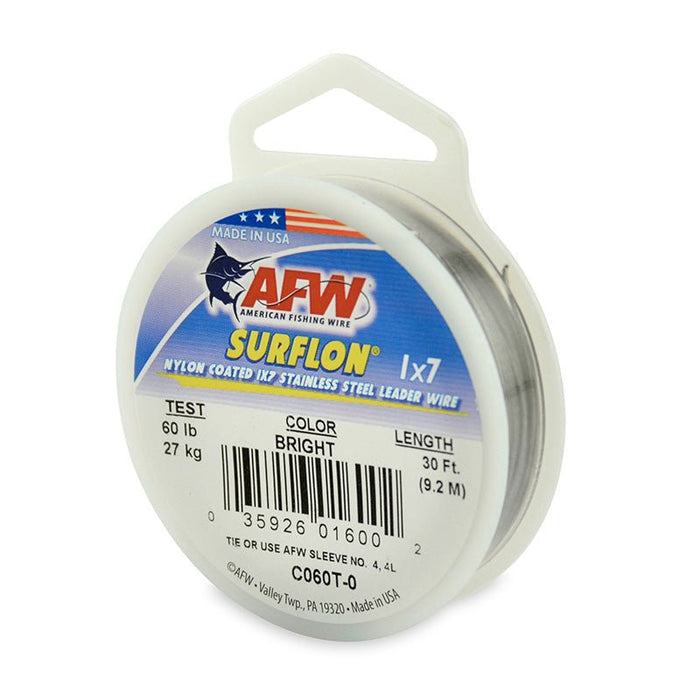 AFW Surflon 1 X 7 Stainless Steel Leader Wire - FishAndSave