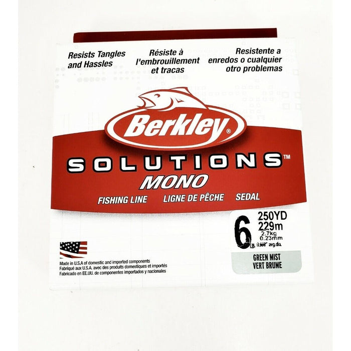Berkley Solutions Mono 250Yds 10Lb Green Mist - FishAndSave