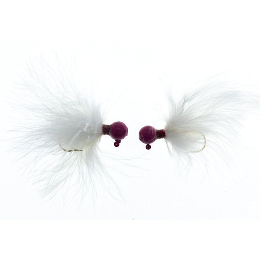 Better Baits Hand-Tied Marabou Jigs 1/4 oz Pink/White Qty 2 - FishAndSave