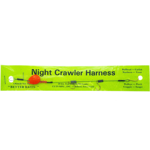 Better Baits Night Crawler Harness Orange - FishAndSave