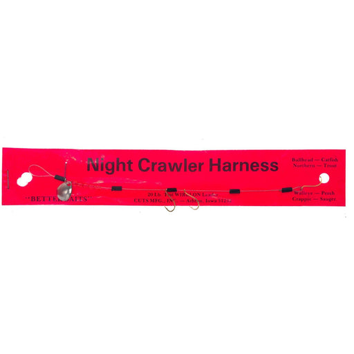 Better Baits Night Crawler Harness Silver - FishAndSave