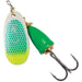 Blue Fox Classic Vibrax 7/64 Oz - SpinnersBlue FoxGreen Scale Chartreuse Tip UVFreshwater027752144011FishAndSave