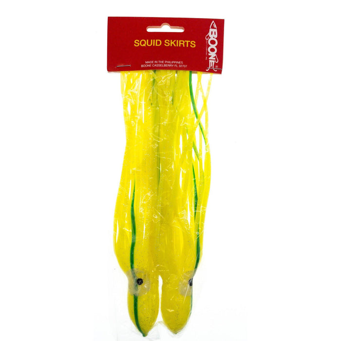 Boone Big Game Octopus Squid Trolling Skirts w Hand Painted Glow Eyes QTY 2 - FishAndSave