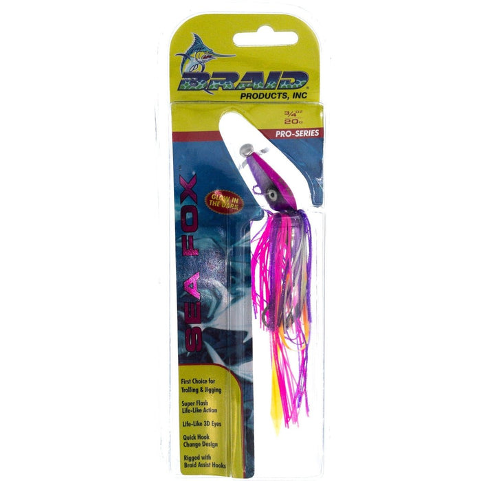 Braid Pro Series Sea Fox Inshore and Deep Water Glowing Jigs - JigsBraid3/4 ozPurple PinkBraid Blowout026362220313FishAndSave