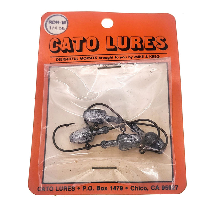 Cato Lures Darter Jig Heads 1/4 Oz Qty 4 Unpainted - FishAndSave