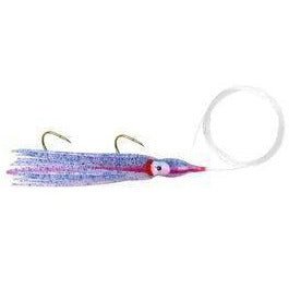 Danielson Squid Rigged SQDR45101 4.5" Electric Blue/Pink Streak Qty 1 - FishAndSave