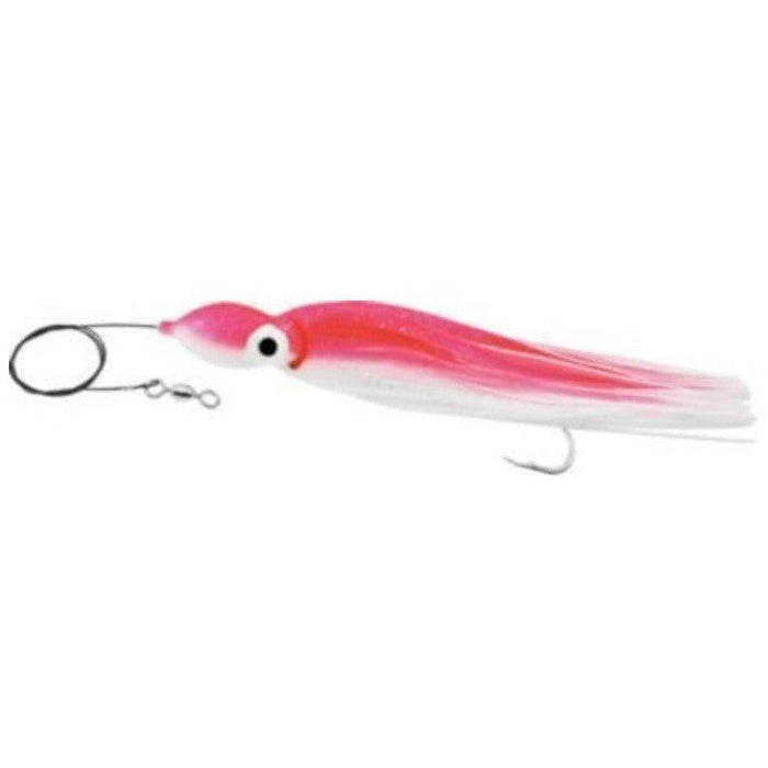 Delta Rigged Jumbo Squid 9" Pink/White - FishAndSave