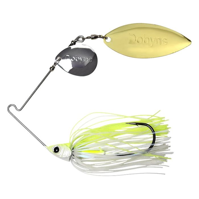 Dobyns D - Blade Beast Colorado/Willow Blade Spinnerbait 3/4 Oz - SpinnersDobynsChartreuse Light ShimmerBass818728021579FishAndSave