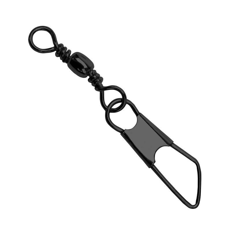 Eagle Claw Fishing Tackle Dark Barrel Swivel with Safety Snap