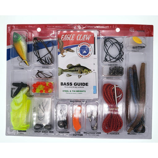 Eagle Claw Bass Kit & Guide 102 Pieces - FishAndSave