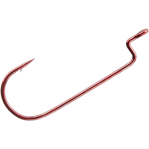 Eagle Claw Lazer Sharp Round Bend Worm Hook Red Qty 5 - Hooks/RigsEagle Claw3/0Bass047708622066FishAndSave
