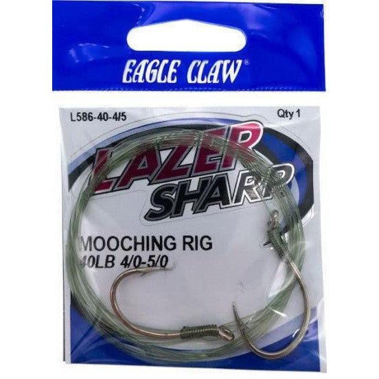 Eagle Claw Lazer Sharp Salmon Leader Mooching Rig 40lb 4/0 5/0 Qty 1 - FishAndSave
