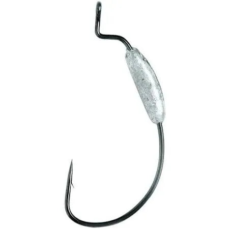 Eagle Claw Lazer Sharp Weighted Worm Hooks With Spring Lock Size 3/0 Qty 5 - FishAndSave