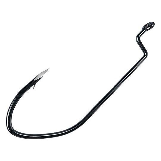 Eagle Claw Trokar HD Worm Fishing Hook – Black Chrome, Size 3/0, 6 Pack, Surgically Sharpened Point