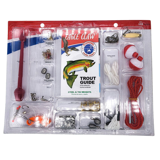 Eagle Claw Trout Kit & Guide 119 Pieces - FishAndSave