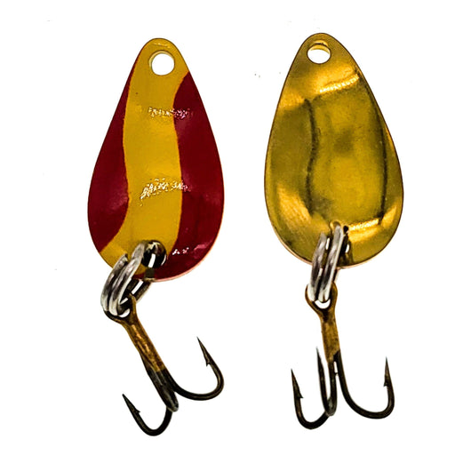 FAS Casting Spoons 1/8 Oz 1" Red/Yellow (Bulk) - FishAndSave