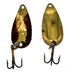 FAS Casting Spoons 1/8 Oz 2-1/8" Hammered Brass/Red (Bulk) - FishAndSave