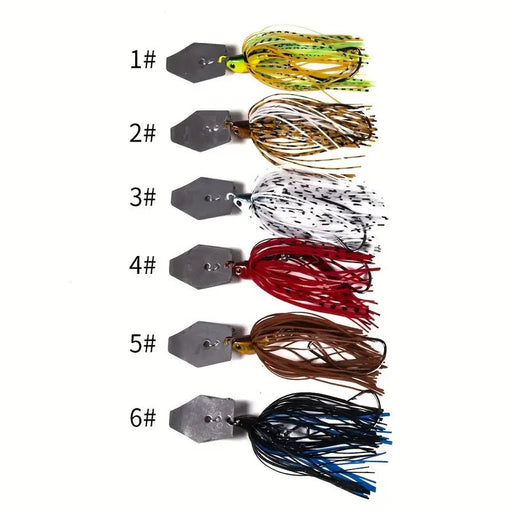 FAS Chatterbaits With Sequin and Tassel Tail 7/16 Oz - FishAndSave
