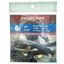 FAS Freshwater Nylon Tapered Leader 9ft 6x 4 lb Test Qty 2 - FishAndSave