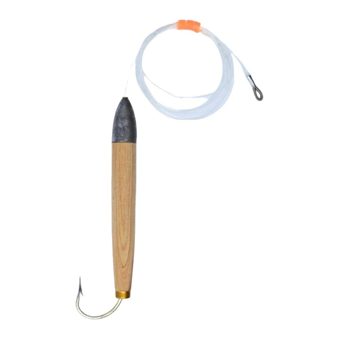 FAS Rigged Cedar Plug 6" 2.5oz. 130lb 10/0 - TrollingFASNatural CedarNew ArrivalFishAndSave