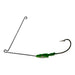 FAS Spinnerbait Wire W/ Jig Head 1/3 Oz Qty 5 Green White - FishAndSave