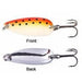 FAS Spotted Spoon 7/8 Oz Orng/Ylw/Wht/Blk Spots Qty 1 - FishAndSave