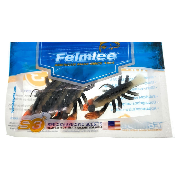 Felmlee Jigging Crawfish 2-1/4" 1/4Oz Qty 4 - FishAndSave