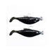 Felmlee Patsy Flash Paddle Tail Swim Bait 5-1/4" 1.5 Oz Qty 2 Black Silver Flake - FishAndSave